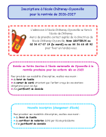 affiche inscription école 26-27
